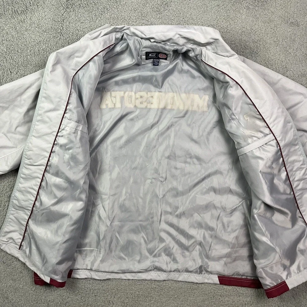 Minnesota Golden Gophers Lightweight Jacket Zipper College Coat G-III Size XXL‎
